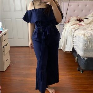 Navy blue jumpsuit
